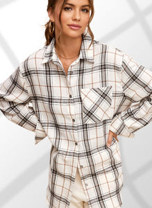 The Encore Plaid Button Up