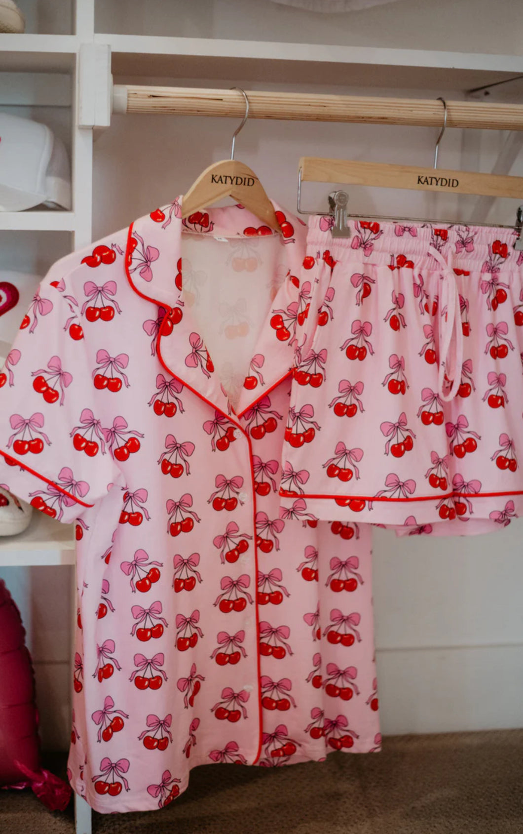 The Cherry Bow Pajama Set