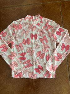 The Bow Mesh O/S Top