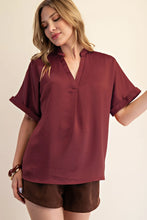Load image into Gallery viewer, The Satin Vee Top
