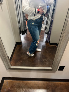 The LilyMae Distressed Kick Flare