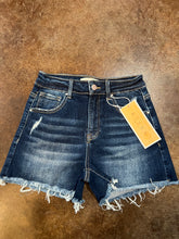 Load image into Gallery viewer, Plus RISEN HR Dark Denim Short
