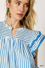 Load image into Gallery viewer, The Blue Stripe Flutter Tank
