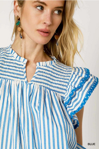 The Blue Stripe Flutter Tank