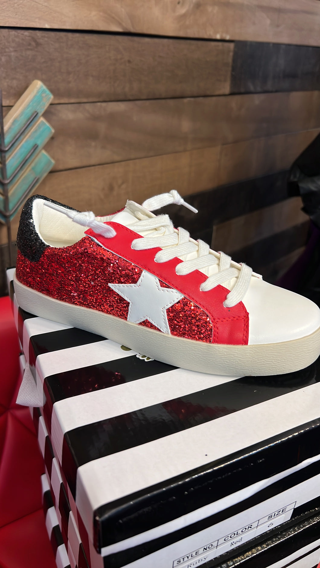 Red/Black Gameday Star Sneaker