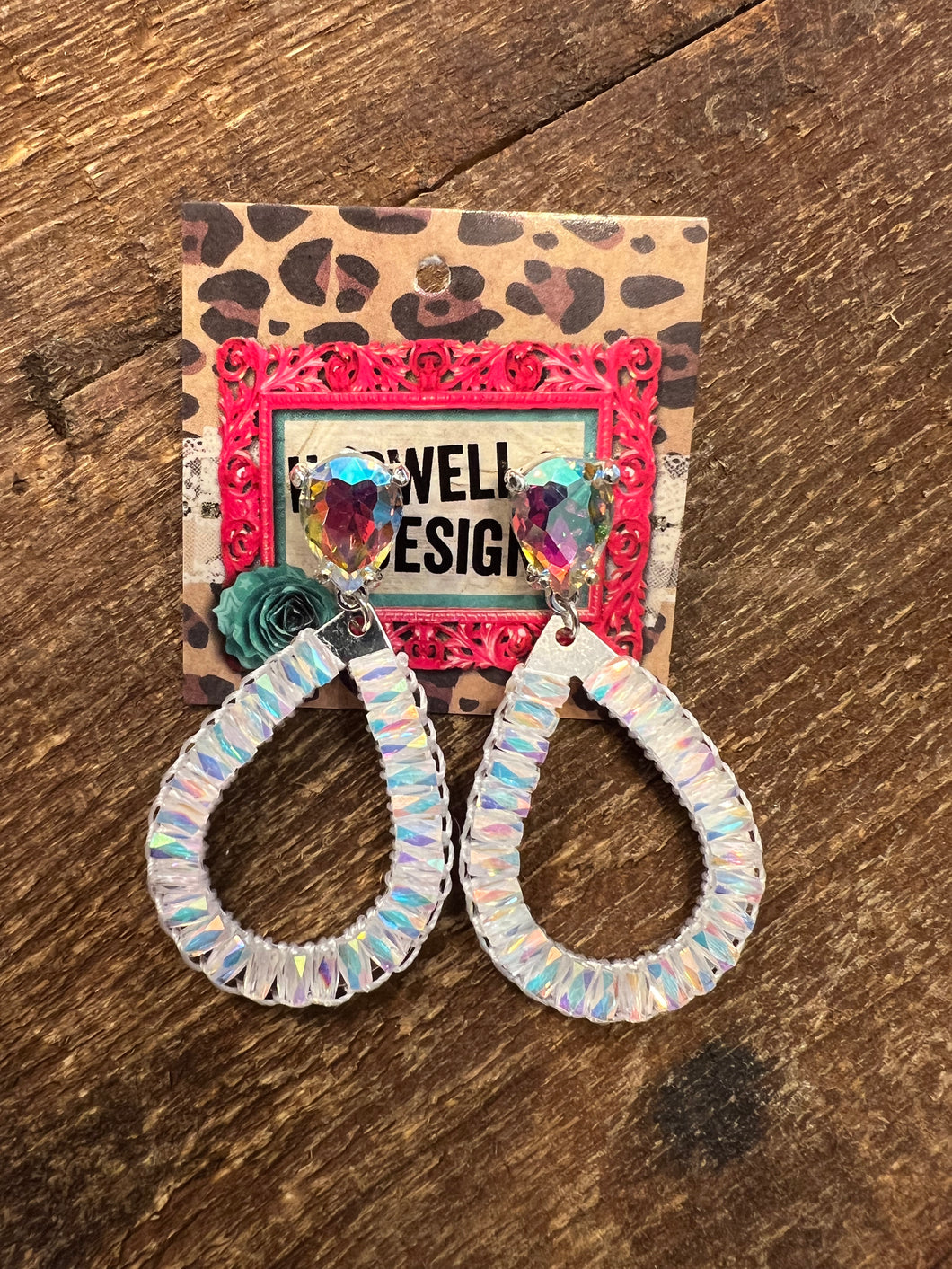 Posh Irridescent Drop Earrings