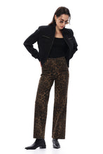 Load image into Gallery viewer, BAYEA’S Coffee Leopard Denim
