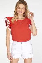 Load image into Gallery viewer, The Ric Rac Ruffle Tank
