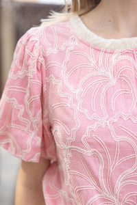 The Embroidered Leaf Top