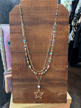 Load image into Gallery viewer, The Beaded Layer Star Necklace
