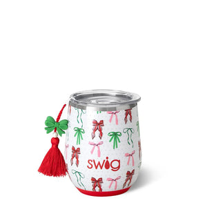 Swig Ribbons & Bows Stemless Wine Cup
