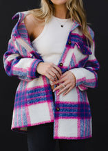 Load image into Gallery viewer, The Snowy Plaid Shacket
