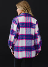 Load image into Gallery viewer, The Snowy Plaid Shacket
