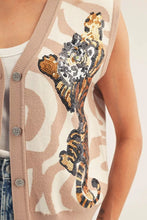 Load image into Gallery viewer, The Sequin Tiger Vest
