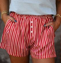 Load image into Gallery viewer, The Striped Button Short

