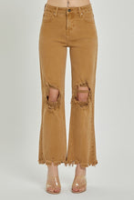 Load image into Gallery viewer, RISEN Mocha Distressed Denim
