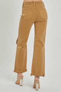 RISEN Mocha Distressed Denim
