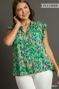 PLus Floral Garden Top