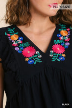 Load image into Gallery viewer, Plus Embroidery Flirt Tank
