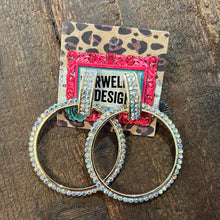 Load image into Gallery viewer, POSH Crystal Hoops
