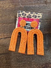 Load image into Gallery viewer, Beaded U Earrings
