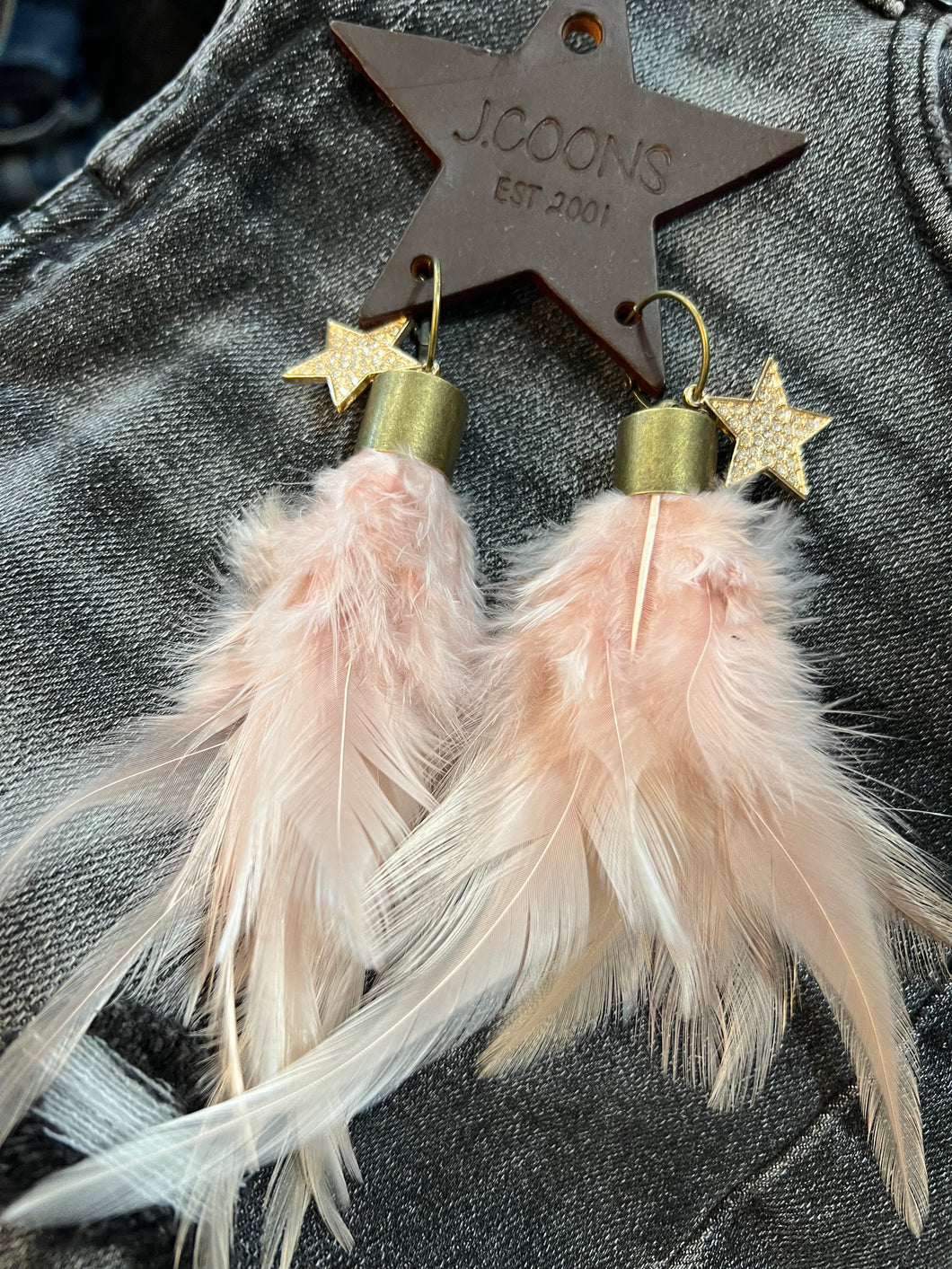 Feather Star Earrings