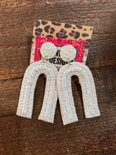 Load image into Gallery viewer, Beaded U Earrings
