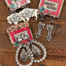 Load image into Gallery viewer, Junkyard Cowgirl Earrings
