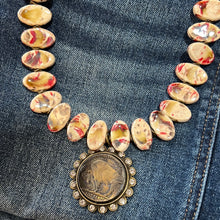 Load image into Gallery viewer, GemStone Coin Necklace
