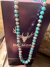 Load image into Gallery viewer, Long Turquoise Bead Western Necklace
