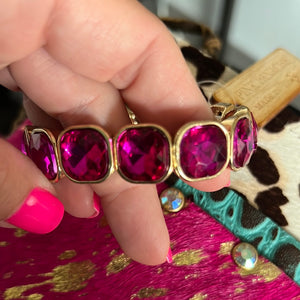 Pink Panache Stone bracelet