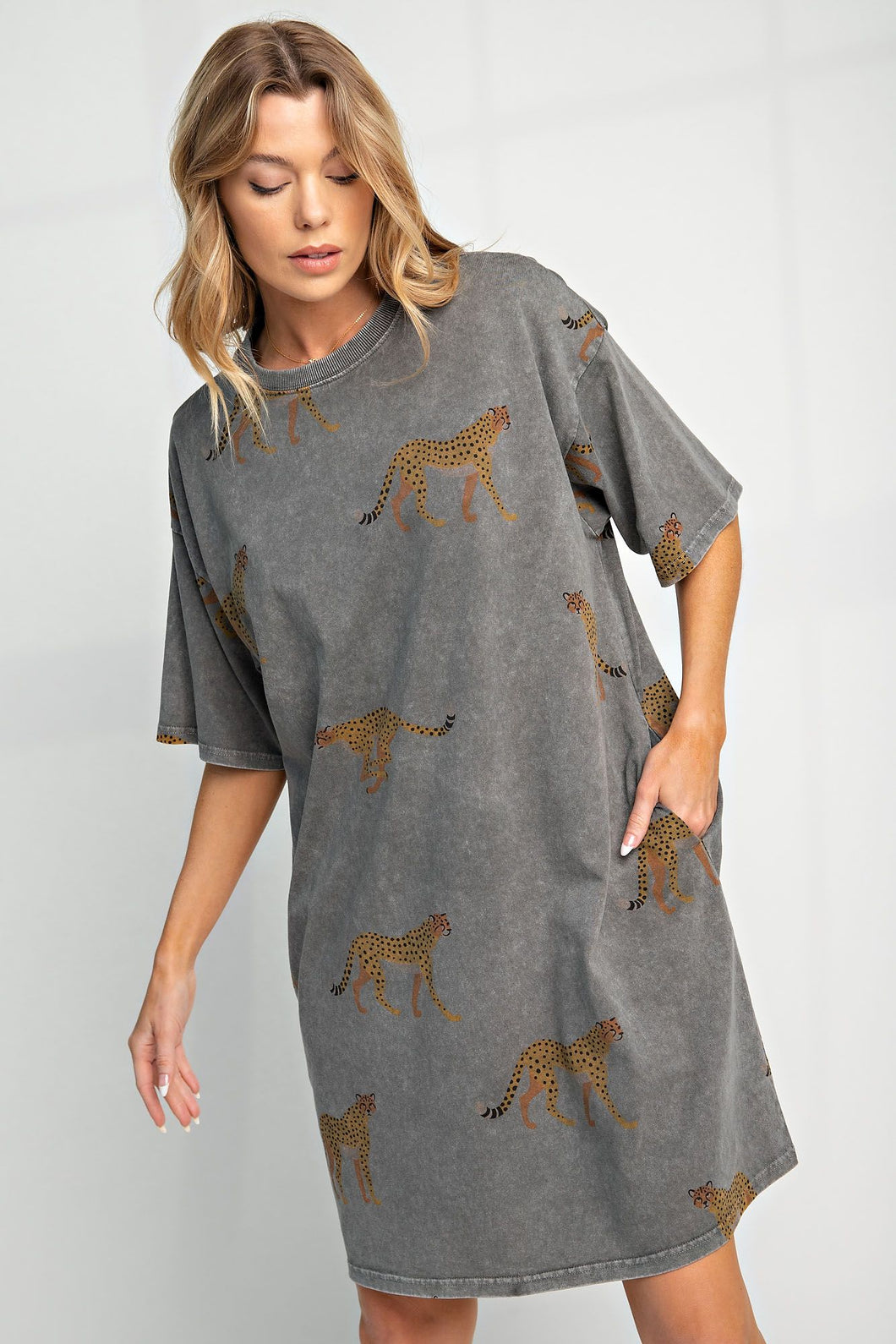 The Cheetah Tee Dress