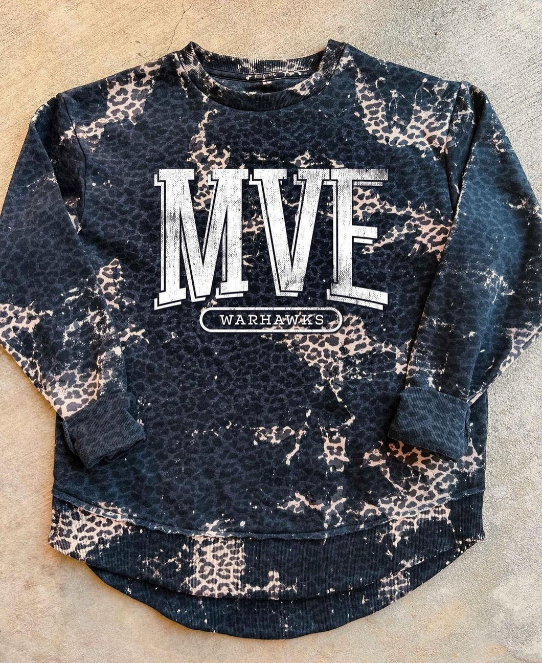 The Leopard Bleach Scoop Sweatshirt