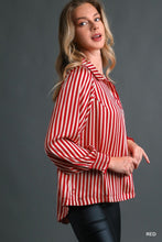 Load image into Gallery viewer, The Satin Stripe Gameday Top

