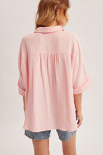 Load image into Gallery viewer, The Pink Palm Gauze Top
