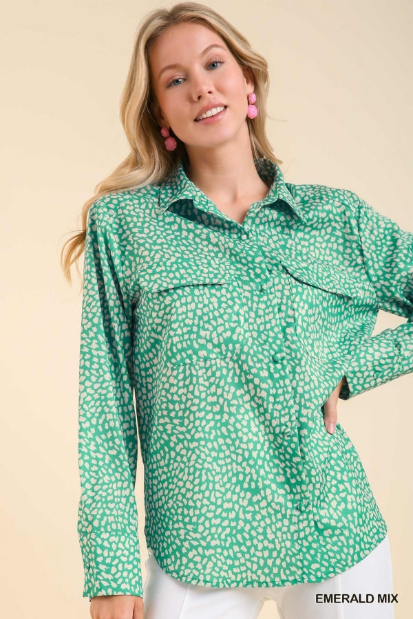 The Emerald Button Up