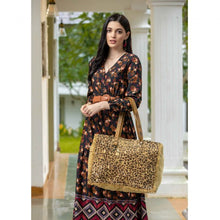 Load image into Gallery viewer, Myra Hunter Canvas Hairon Tote
