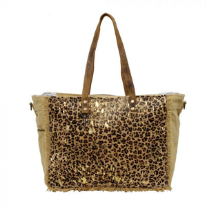 Myra Hunter Canvas Hairon Tote