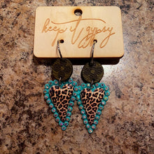 Load image into Gallery viewer, Bling Heart Earrings

