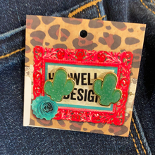Load image into Gallery viewer, The Cacti Druzy Stud Earring
