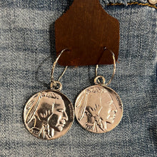 Load image into Gallery viewer, Hoop Coin Earrings
