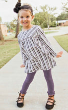 Load image into Gallery viewer, Shadow Purple Footless Ruffle Tights
