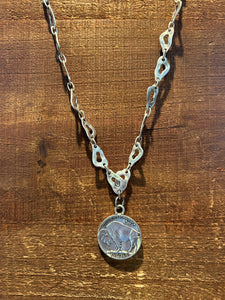 Silver Coin Necklace (reversible)