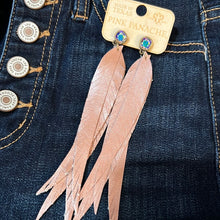 Load image into Gallery viewer, Pink Panache Leather Earring
