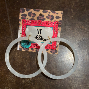 Tortoise Acrylic Misc Earrings