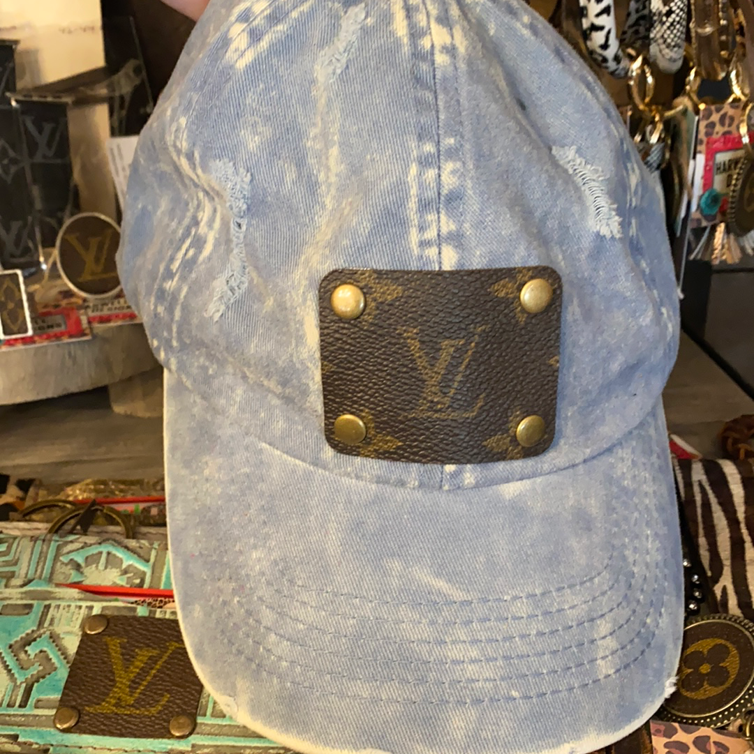 Denim Re-purposed LV Cap