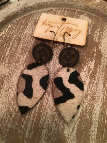 Keep It Gypsy Earrings With AB Teardrop – Rustic Mile Boutique