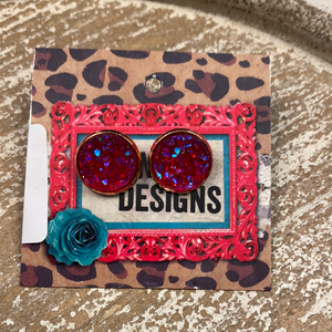 RA Druzy Earring