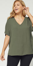 Load image into Gallery viewer, Plus V Neck Layer Top

