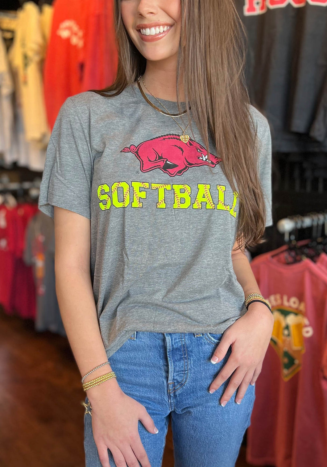 Razorback Softball Tee
